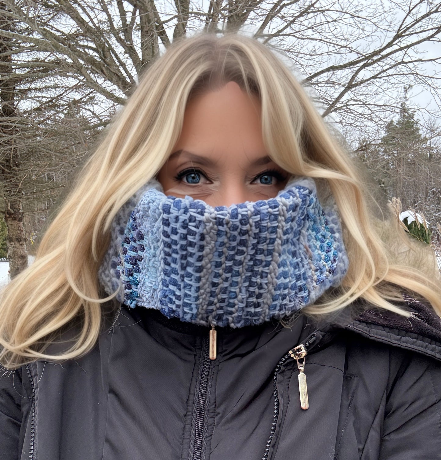Handwoven Cowl Neck Scarf