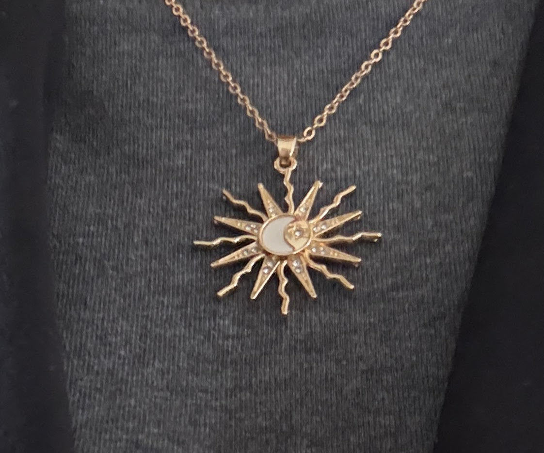 Bohemian Retro style Sun & Moon Pendant