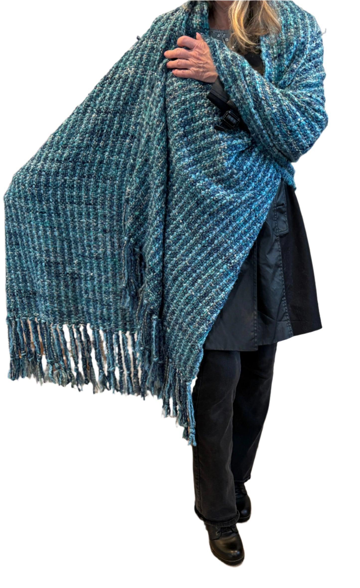 Beautiful lush handwoven Shawl
