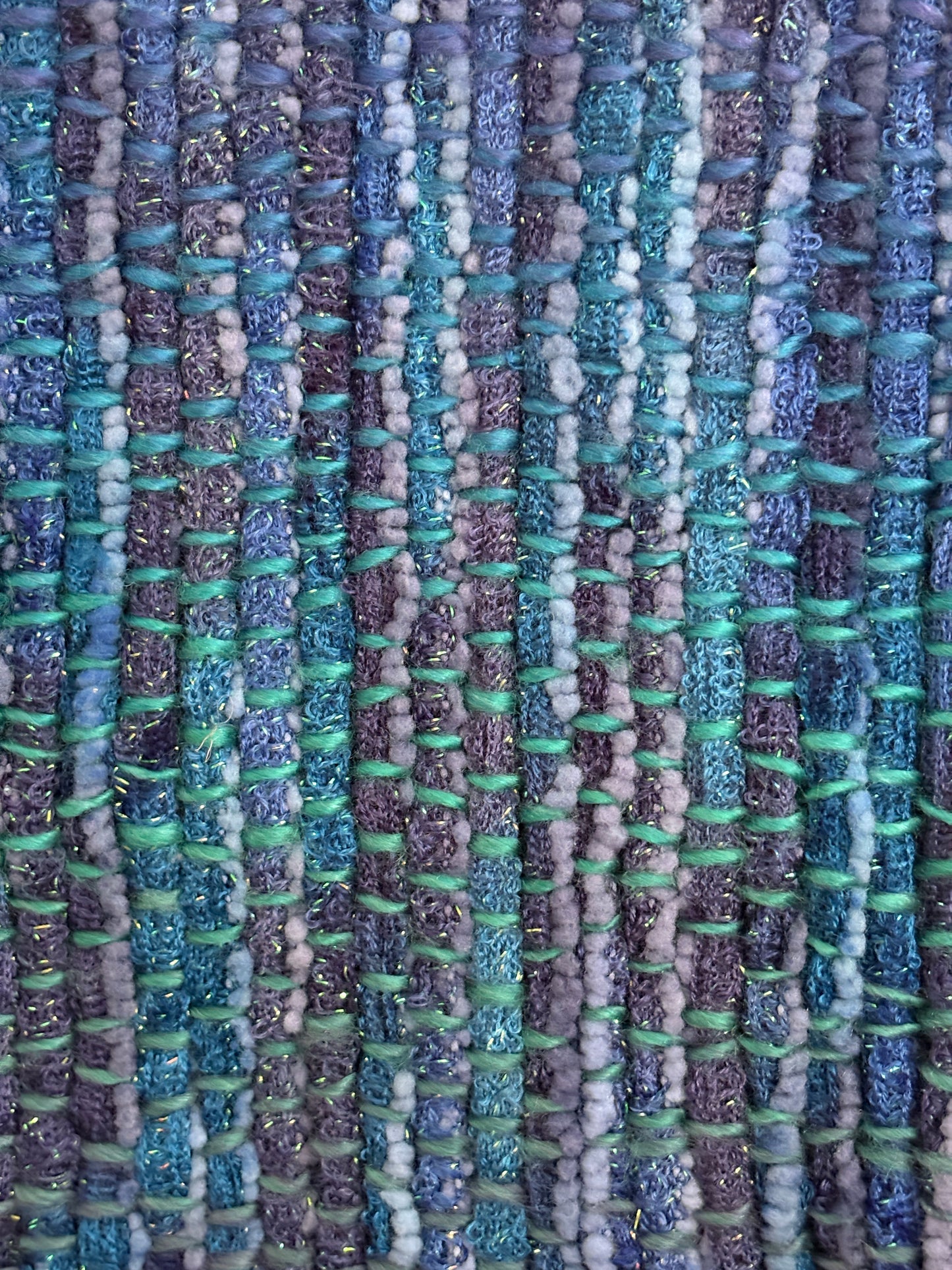 Handwoven Aquamarine Coloured Scarf