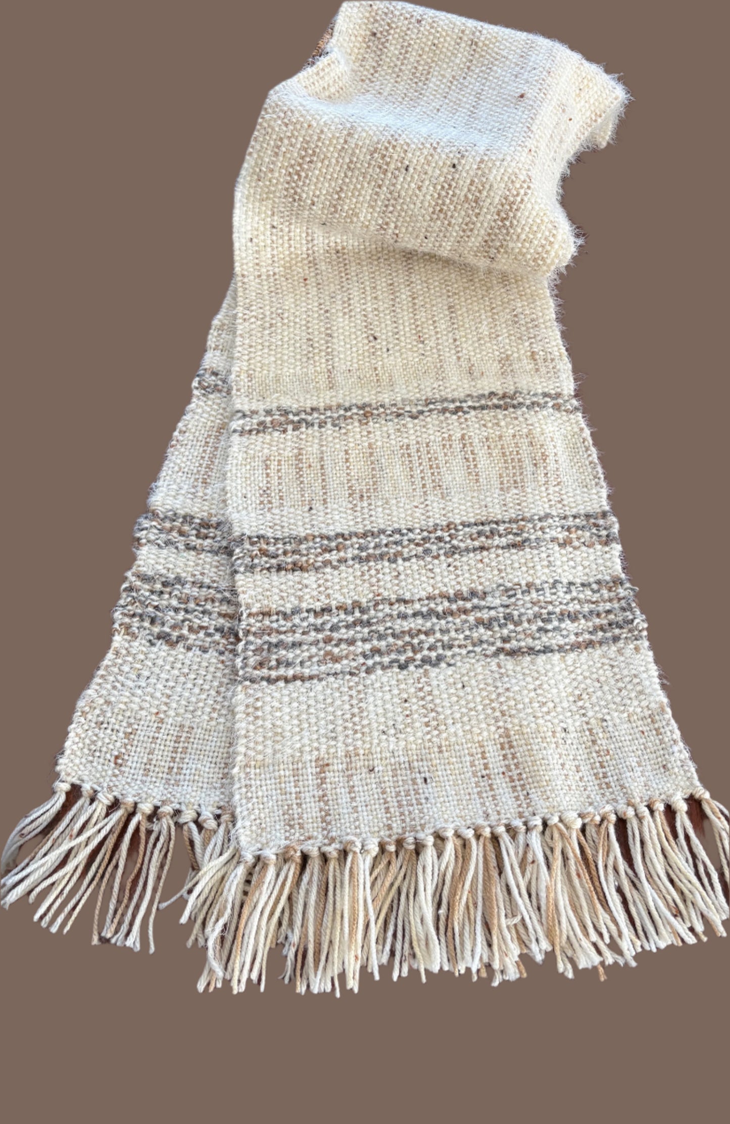 Handwoven Neutral Coloured Scarf