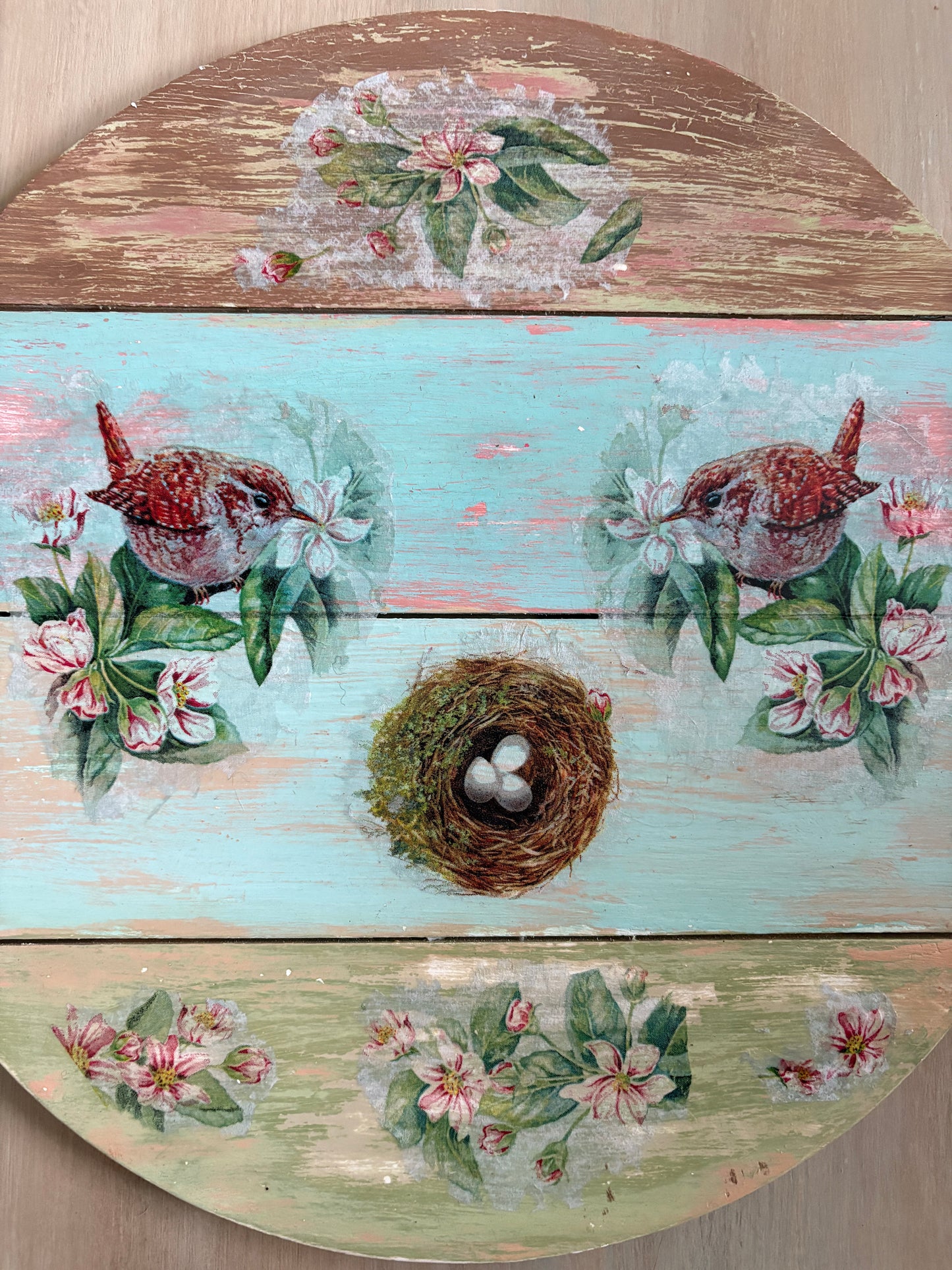 Spring Wall Art on Wood