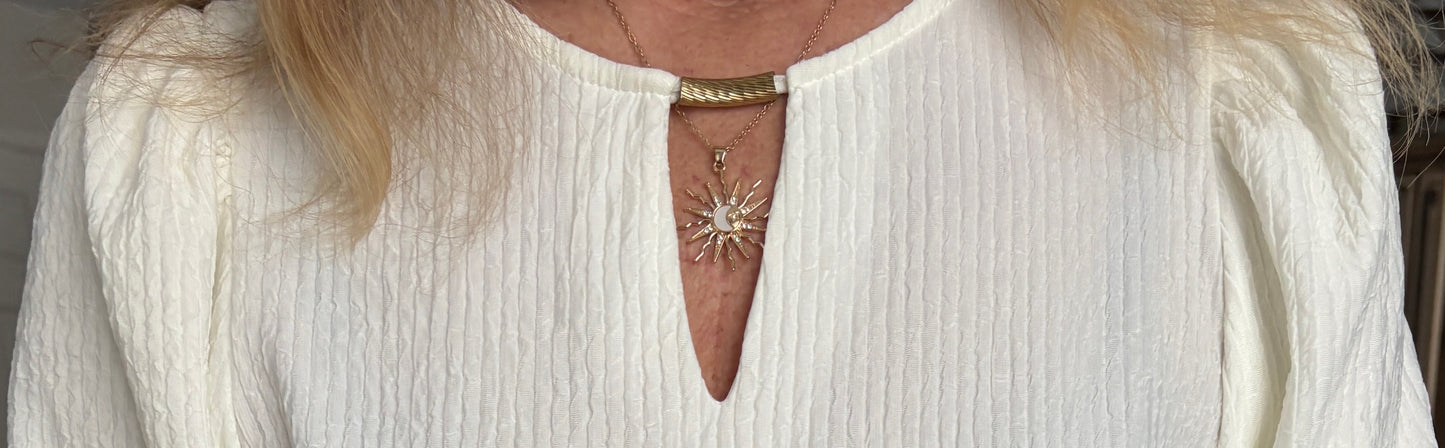 Bohemian Retro style Sun & Moon Pendant