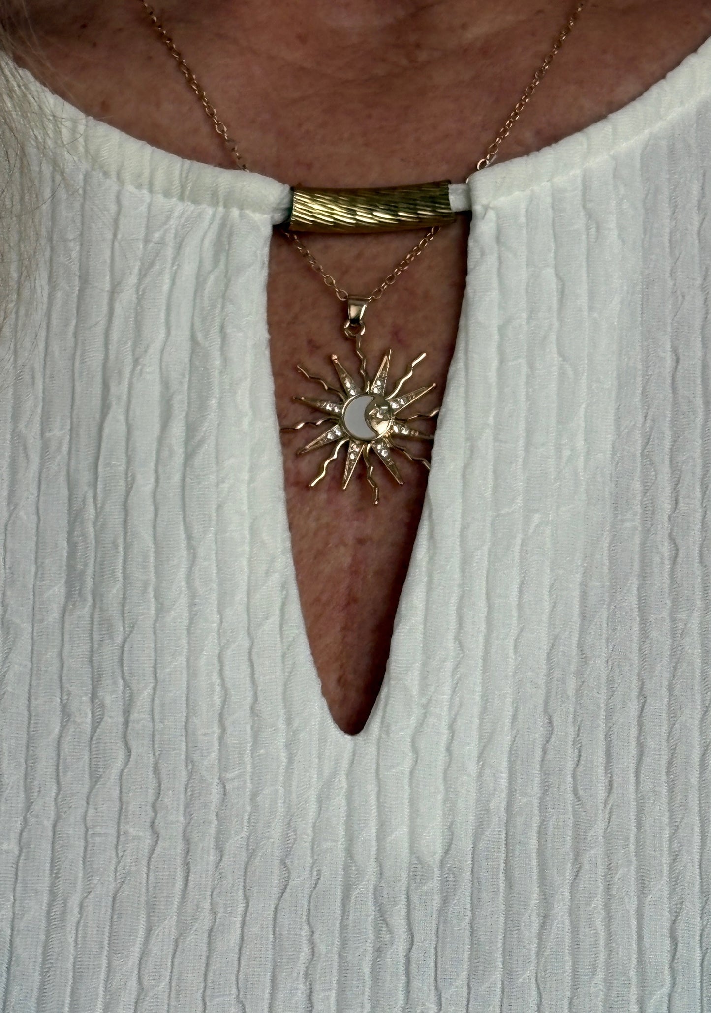 Bohemian Retro style Sun & Moon Pendant