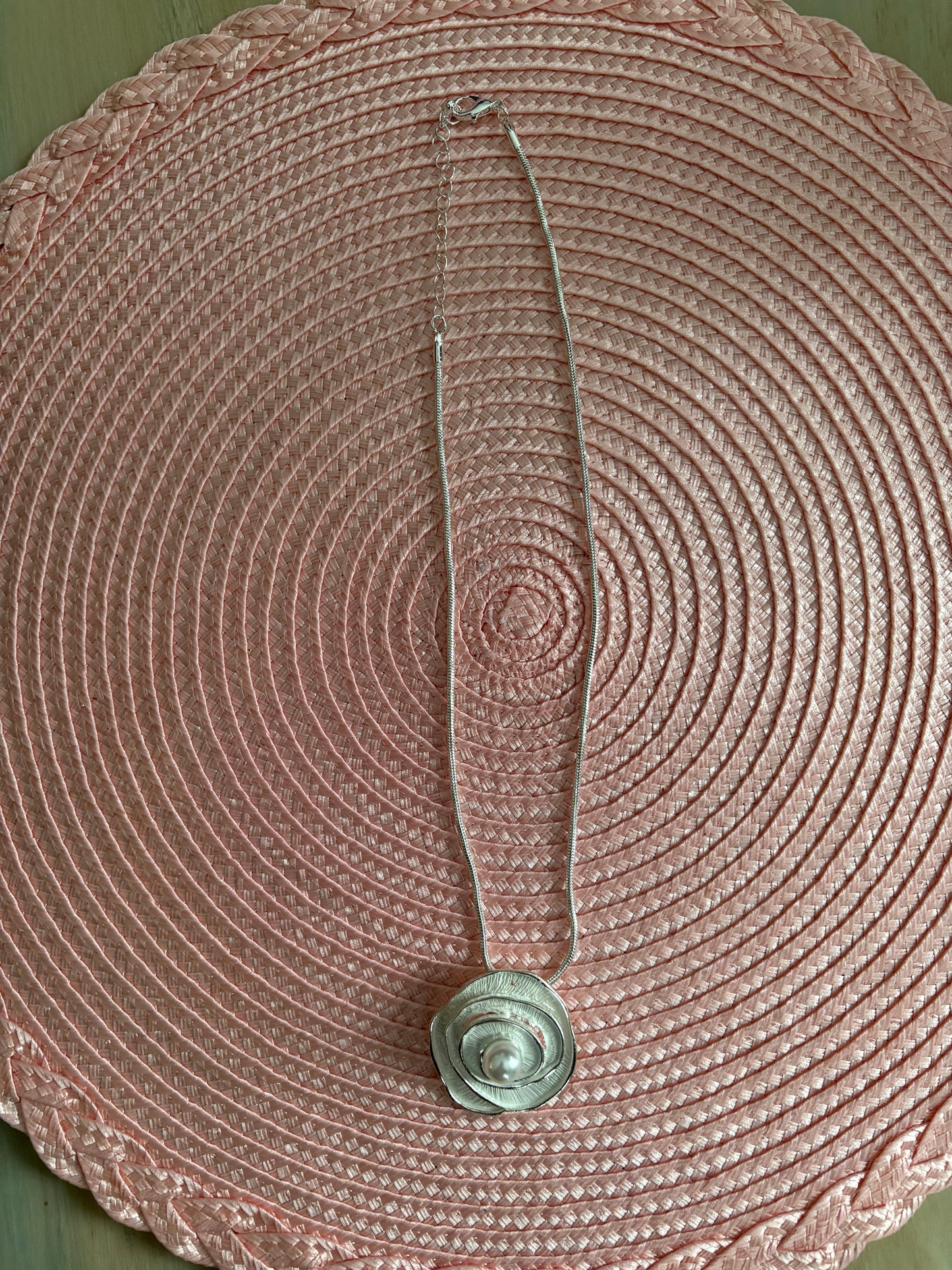 Bohemian Pearl Flower Necklace