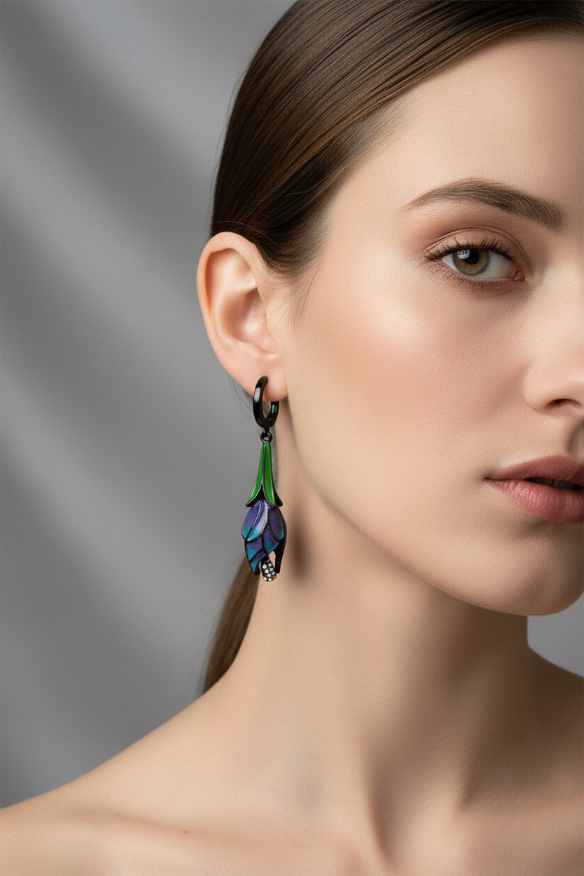 Lovely Bohemian Flower Drop Earrings For Ladies