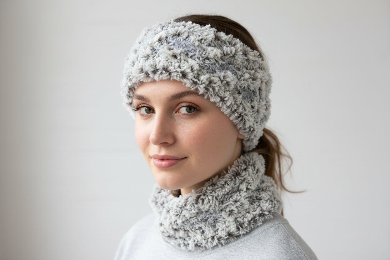 Faux fur neck/head Warmer
