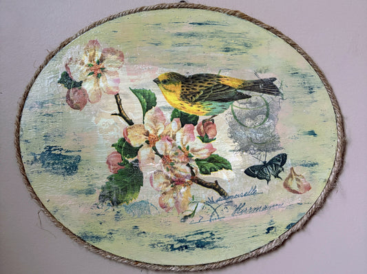 Spring Blossom Art Wall Plaque