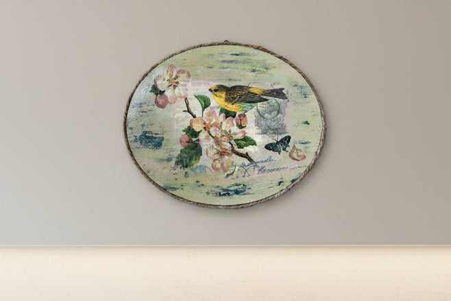 Spring Blossom Art Wall Plaque