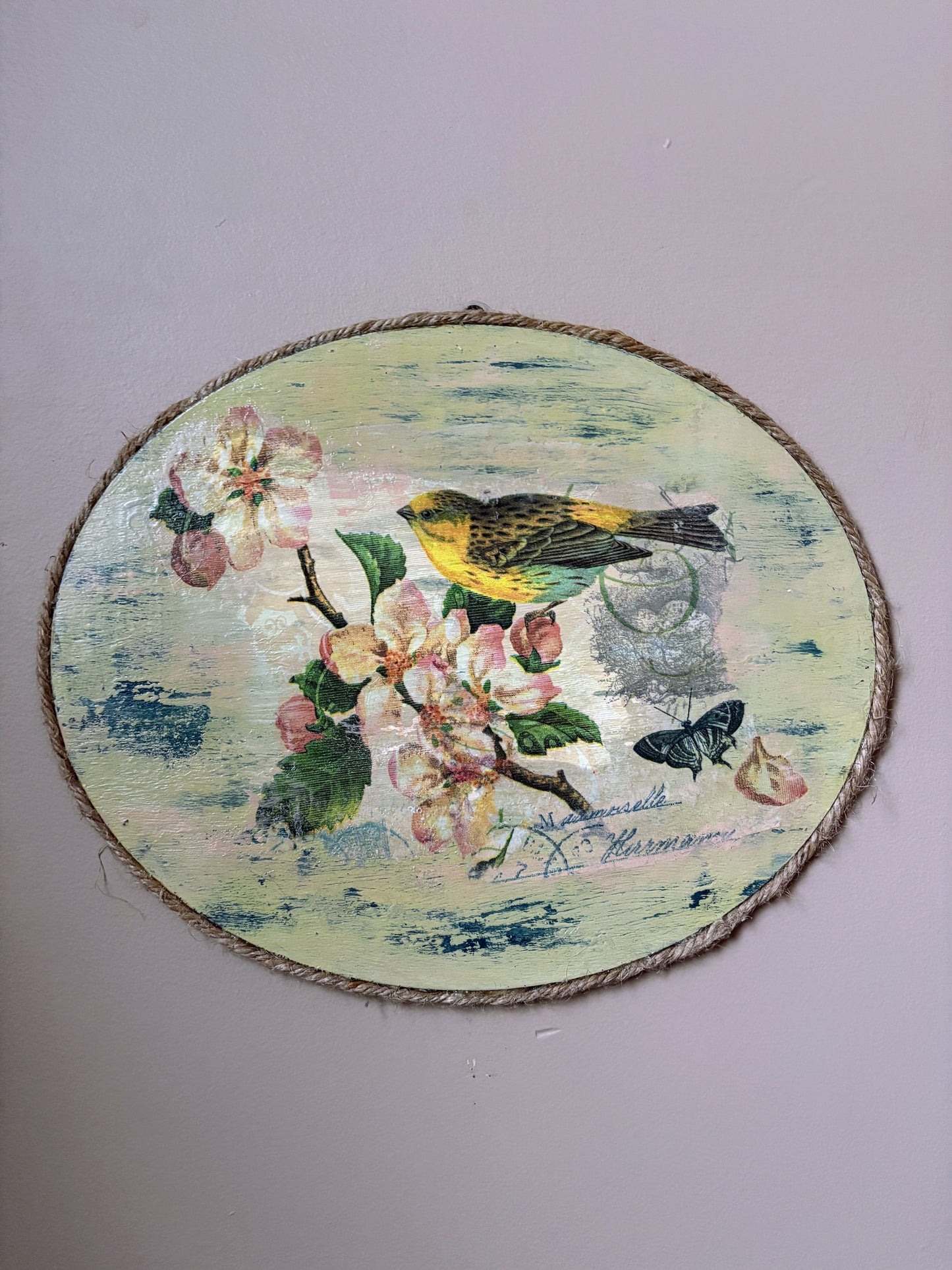 Spring Blossom Art Wall Plaque