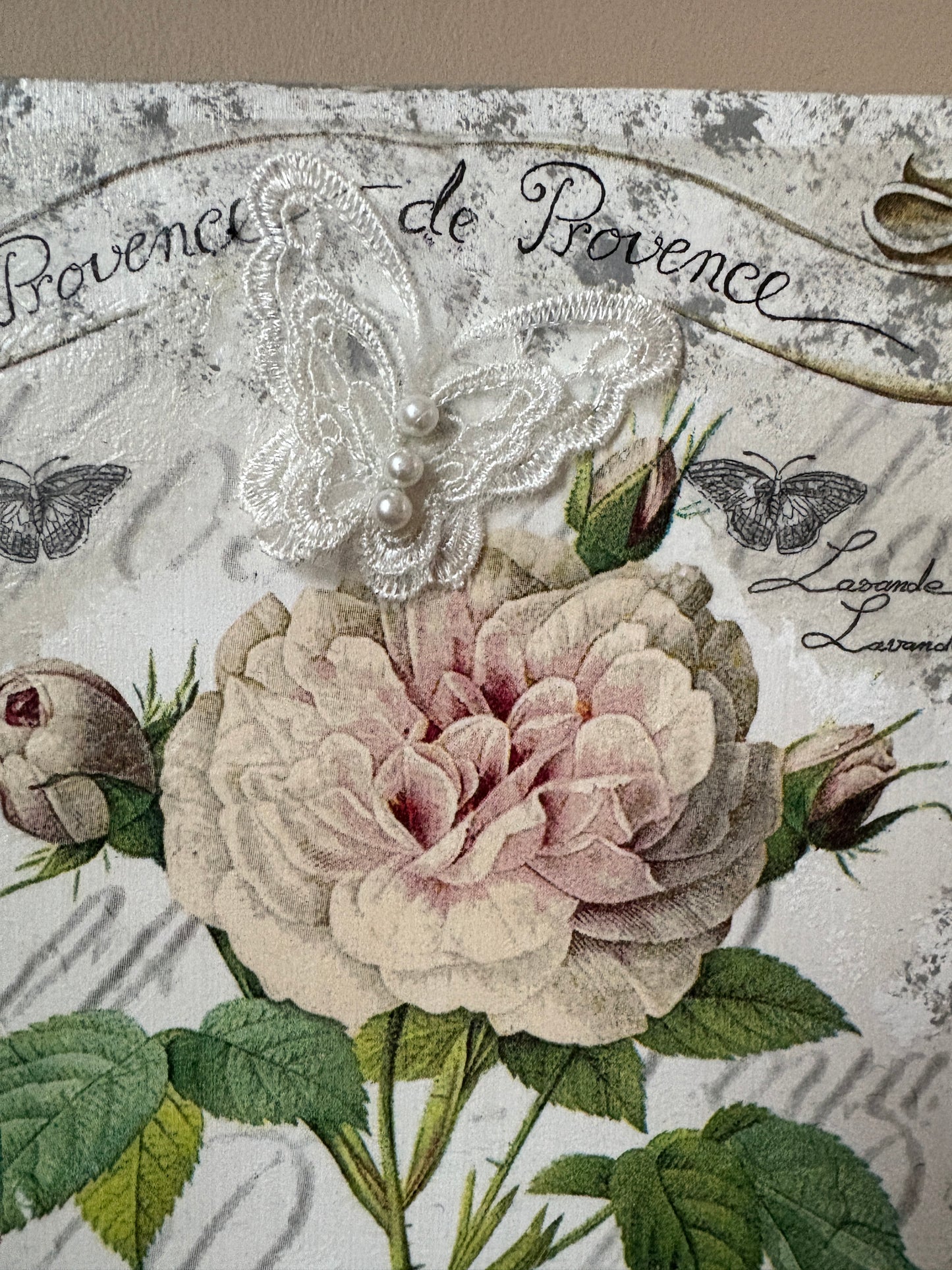 'LOVE' Peony Flower Art Canvas