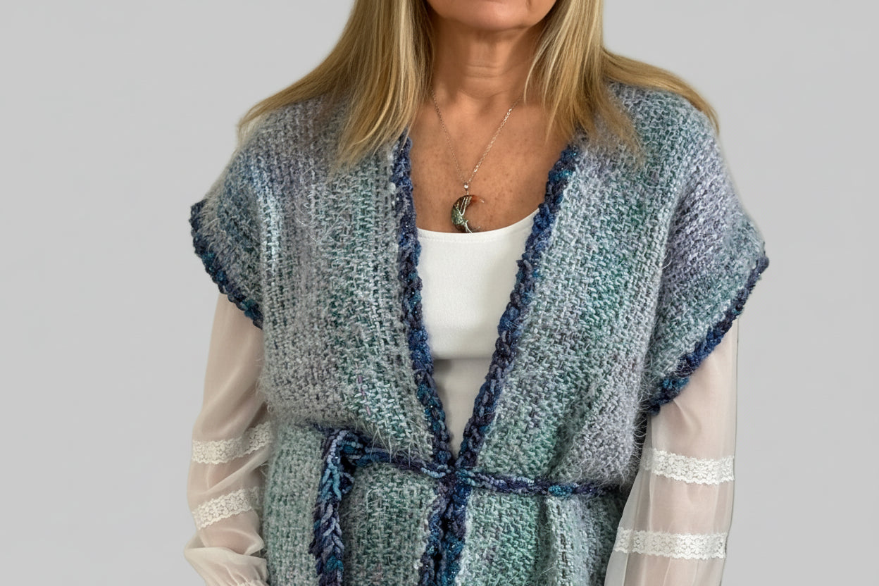 Handwoven Mid Length Vest