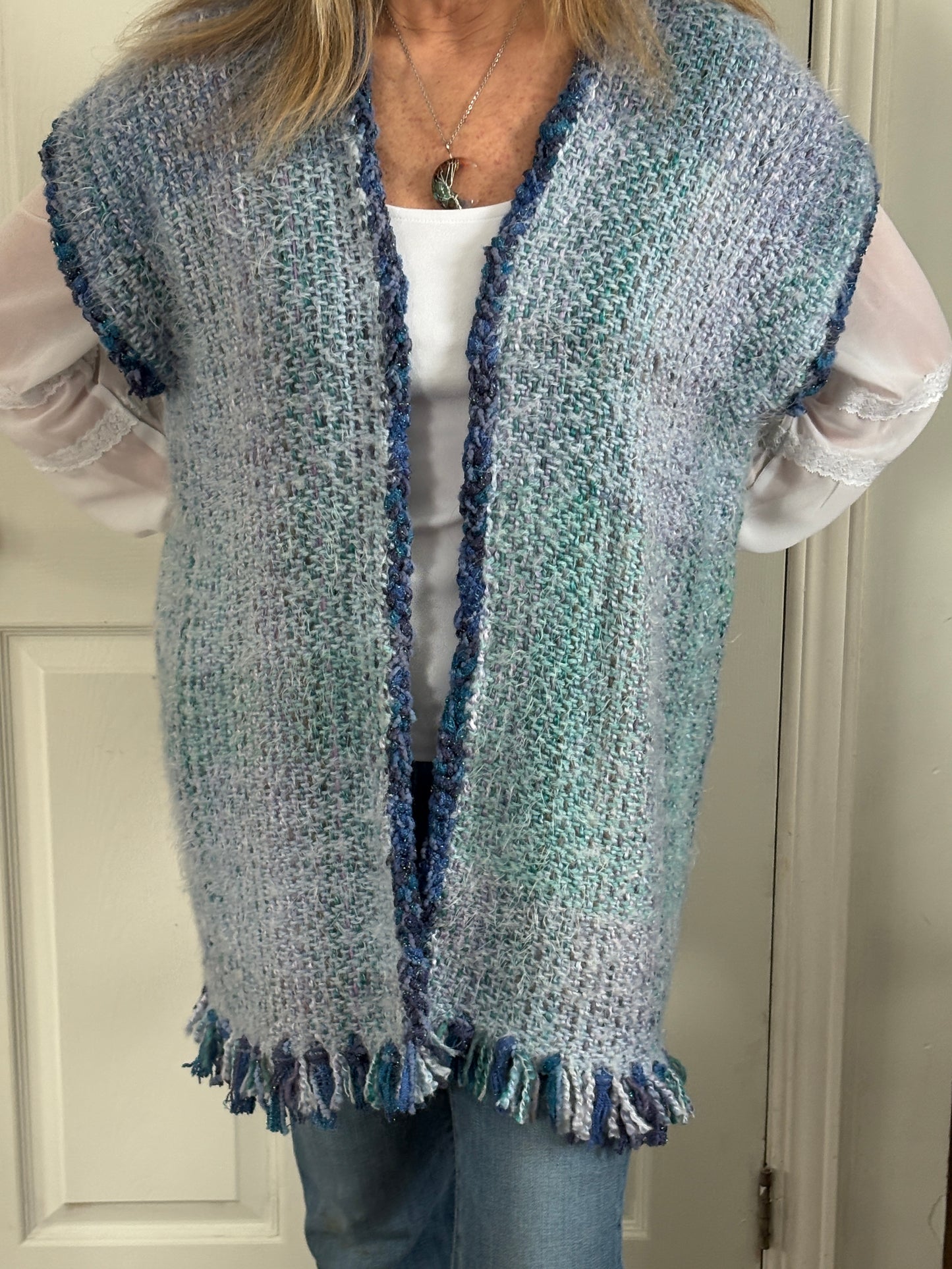 Handwoven Mid Length Vest