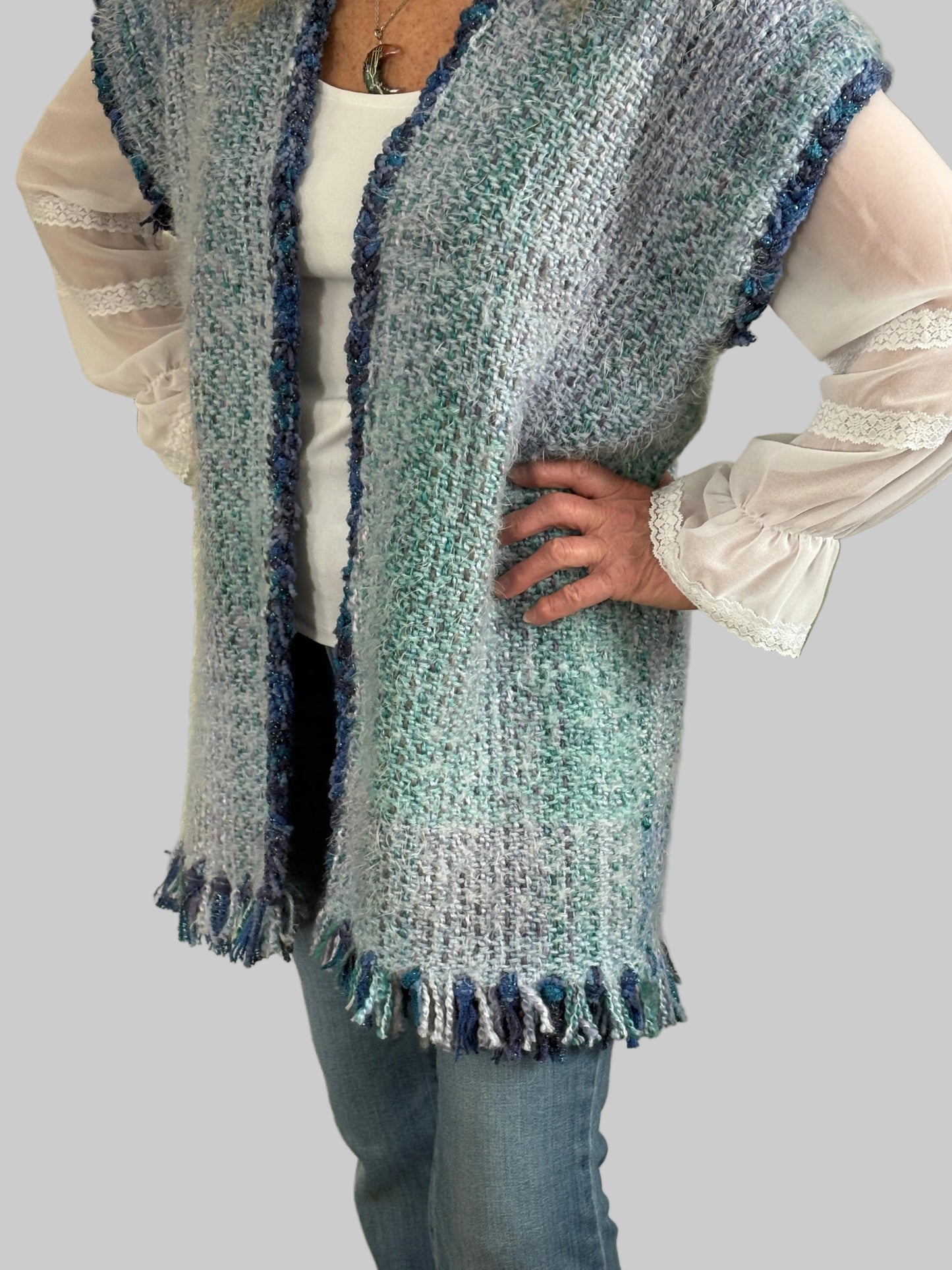 Handwoven Mid Length Vest