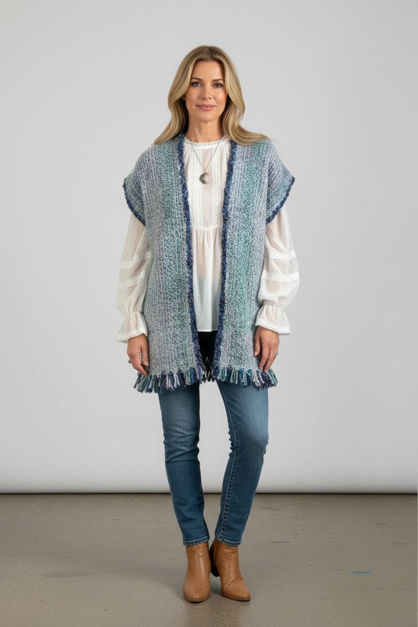 Handwoven Mid Length Vest