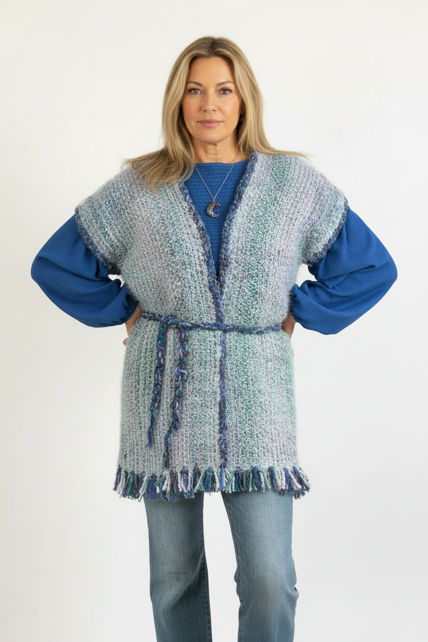 Handwoven Mid Length Vest