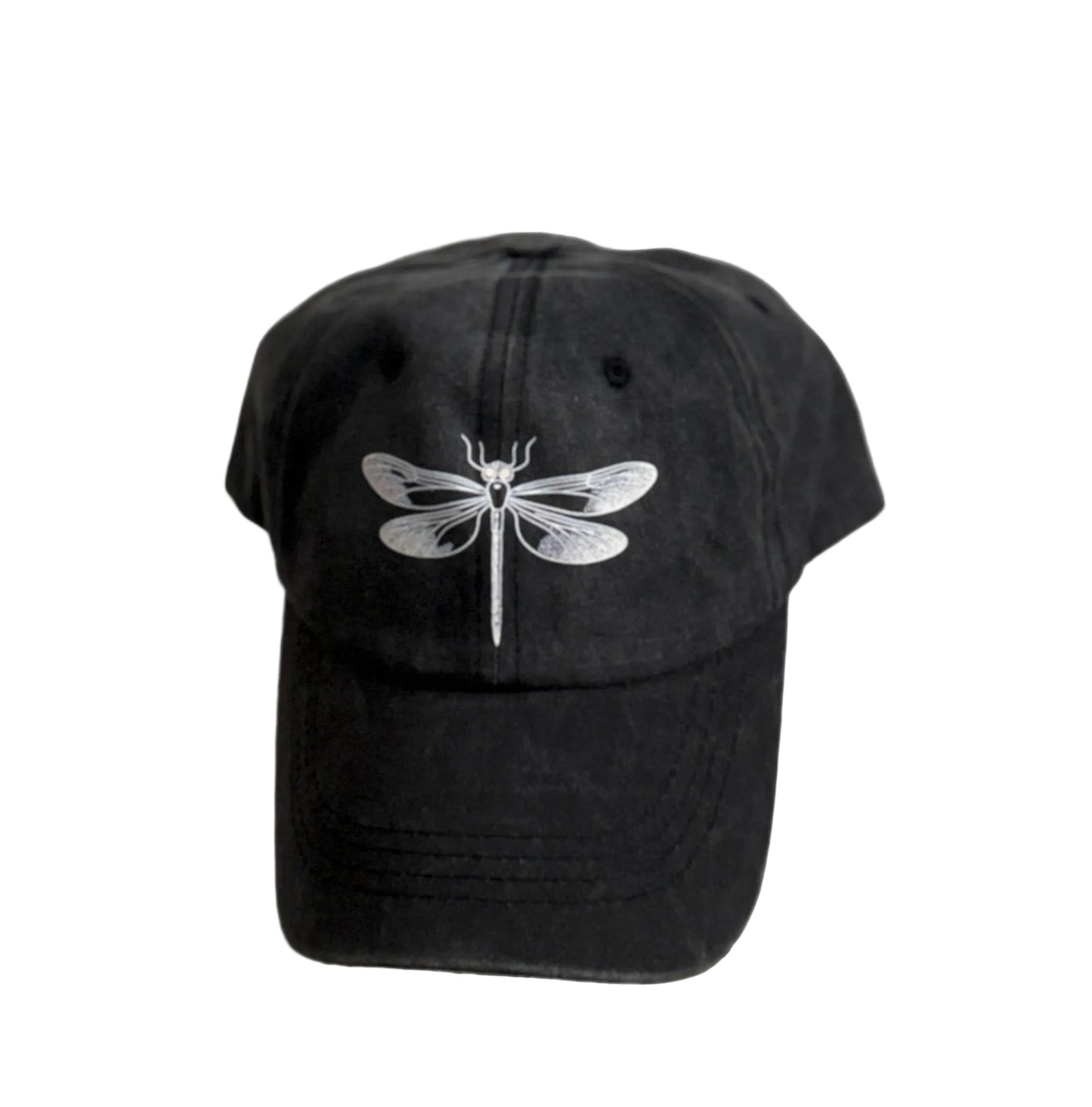 Baseball style cap with Dragonfly
