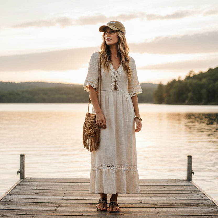 Baseball style cap with Dragonfly
