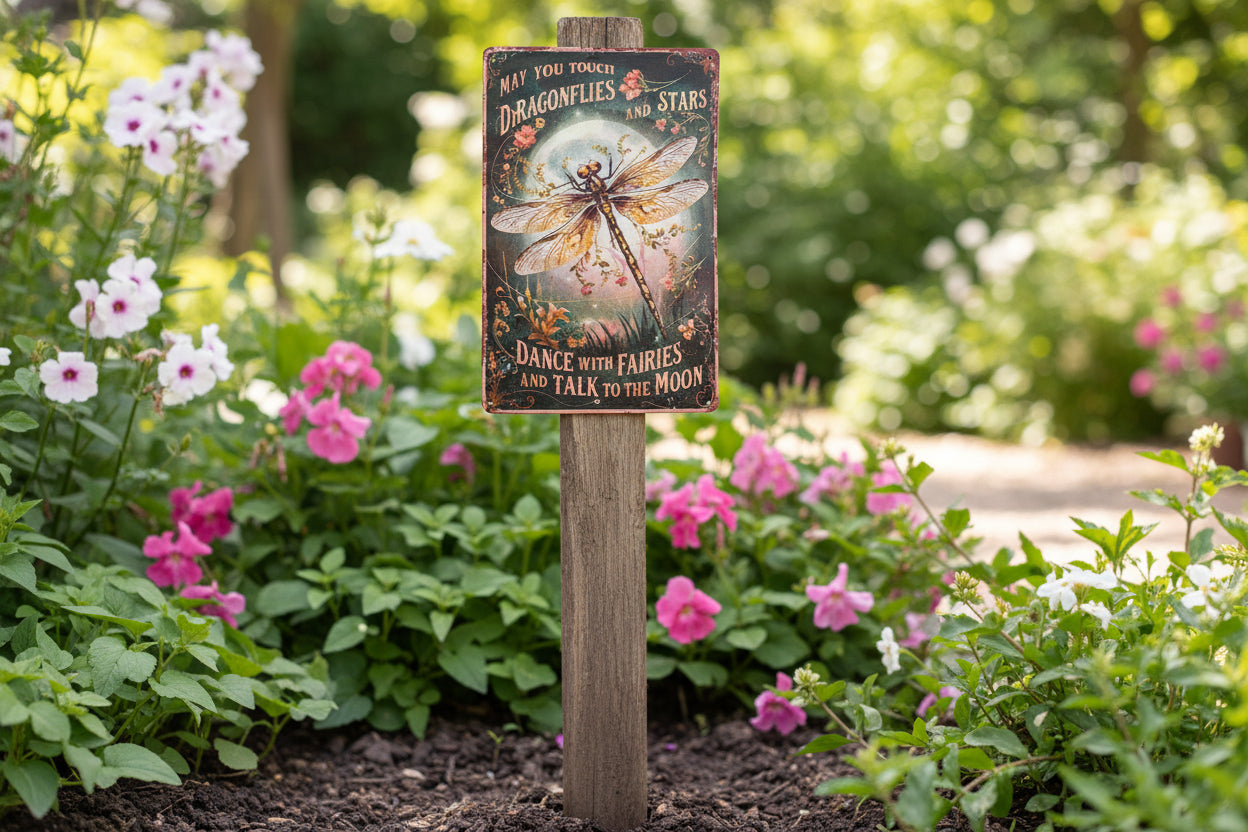 Wall Art "Dragonflies and Stars"