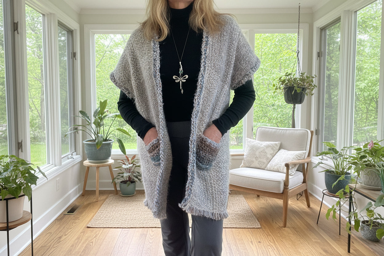 Handwoven Mid Length Vest