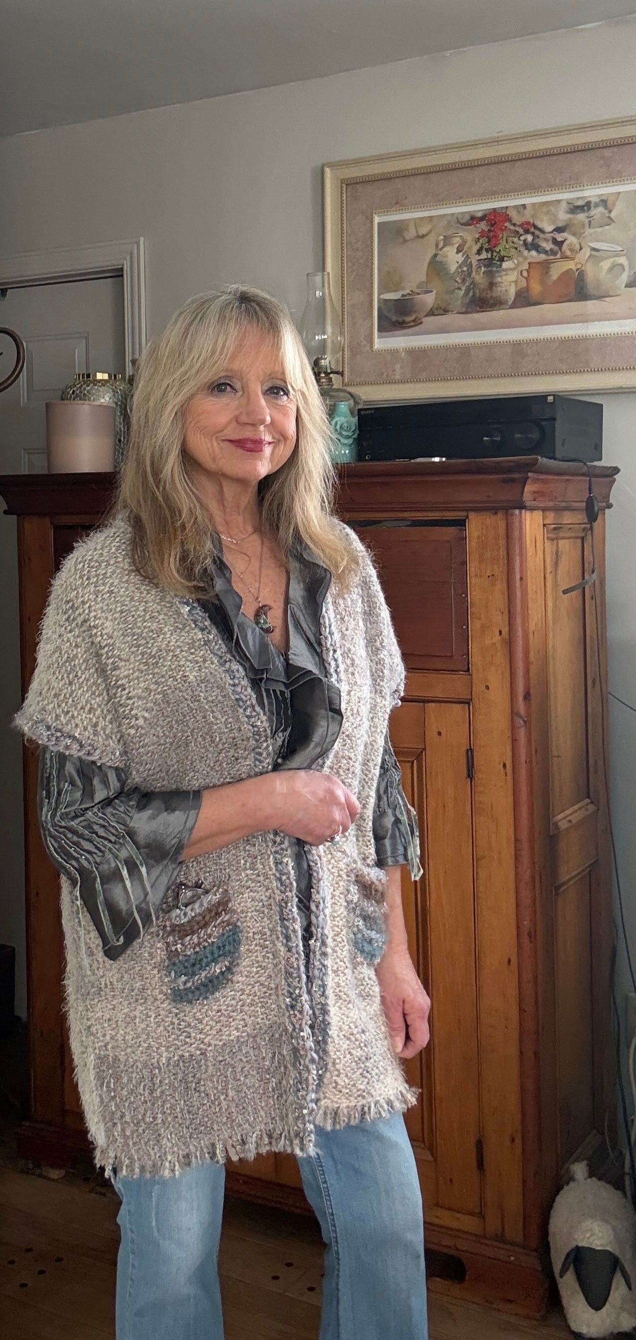 Handwoven Mid Length Vest