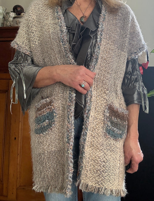 Handwoven Mid Length Vest