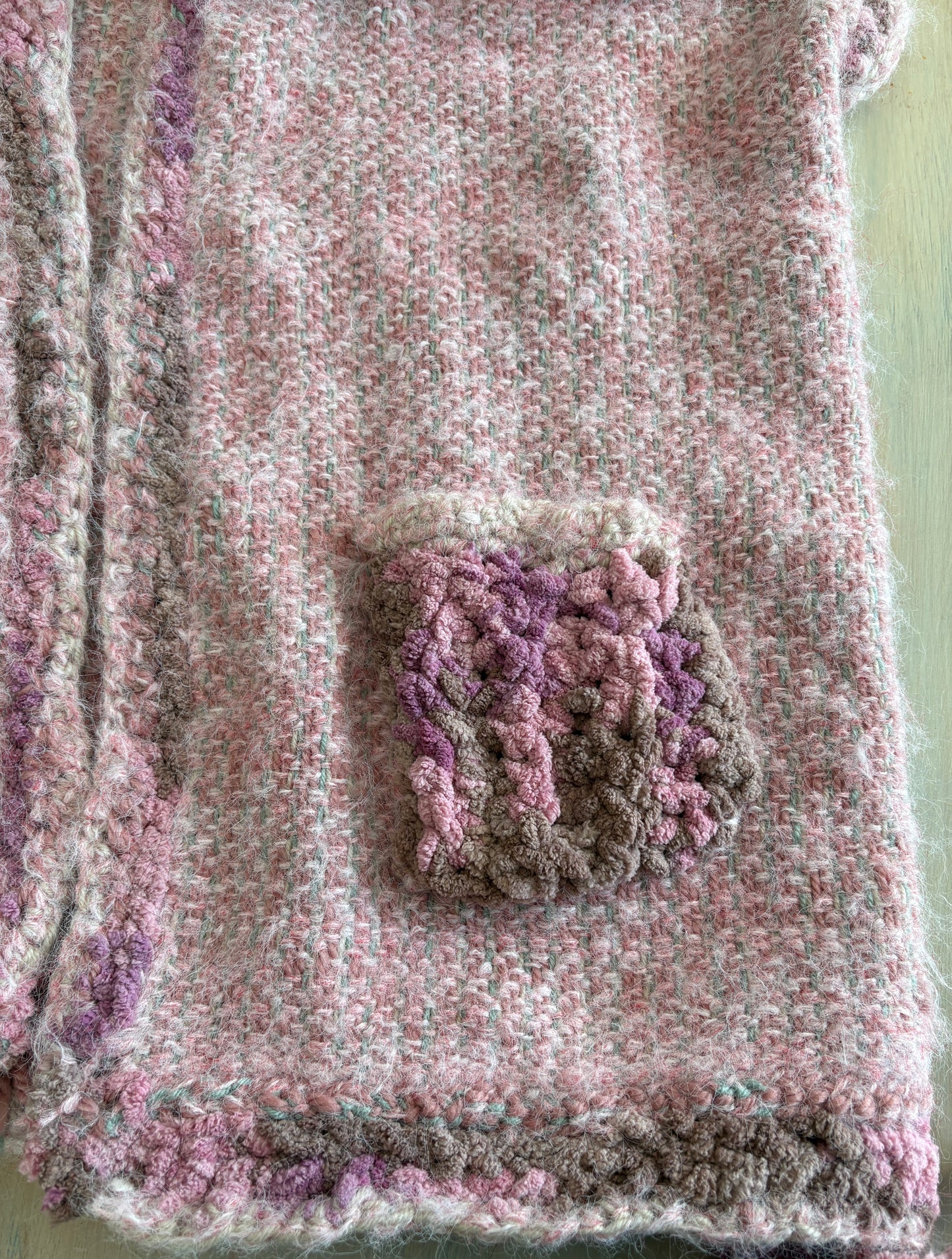 Handwoven Mohair/Merino Double Sided Vest