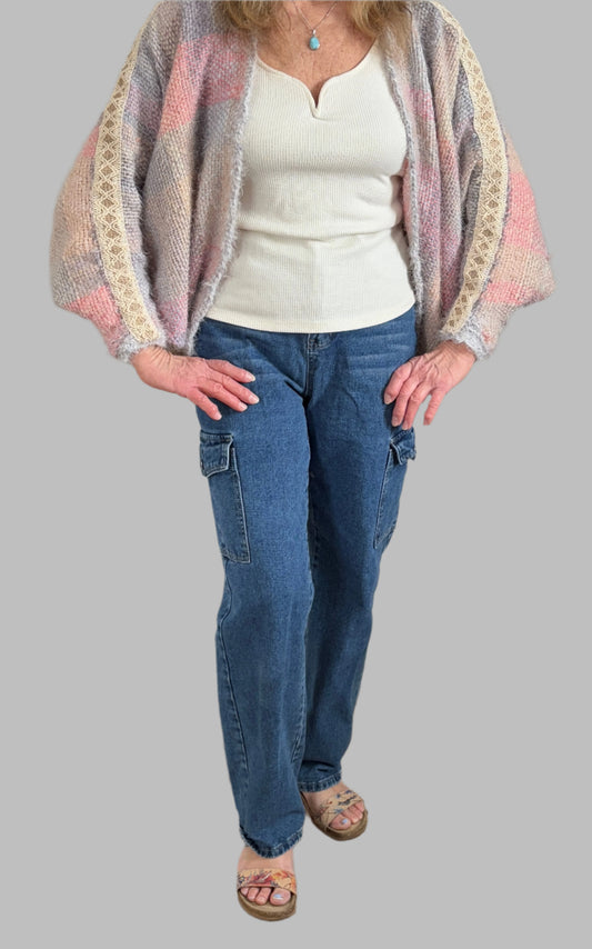 Handwoven One of a Kind Cocoon Shawl