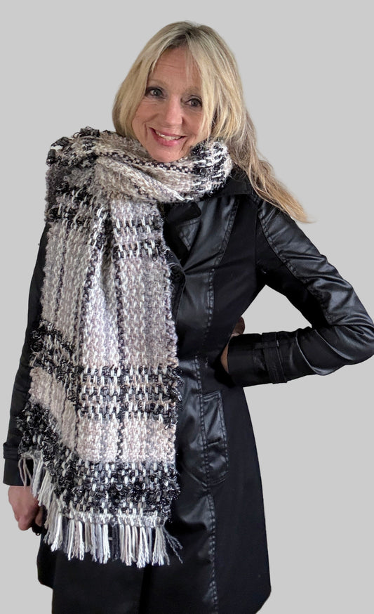 Scarf/Shawl handwoven and one of a kind